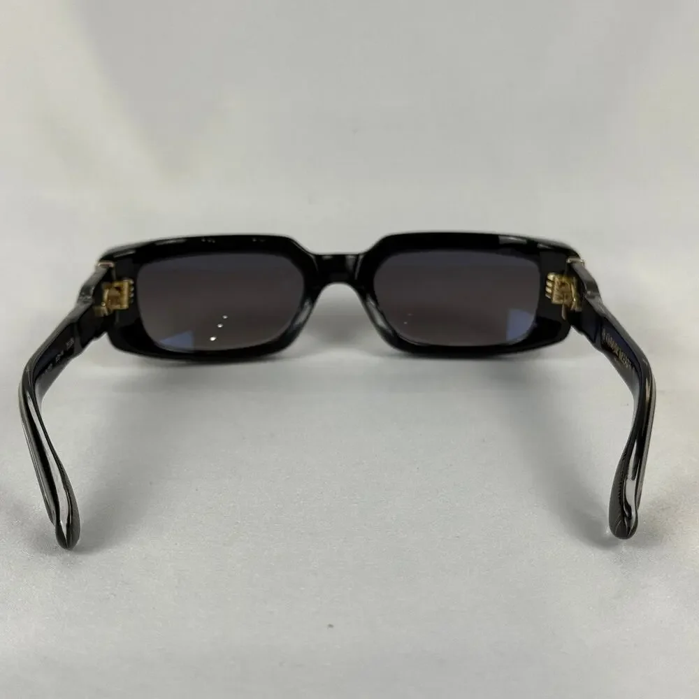 Chrome Hearts Zelda Sunglasses Black Acetate 18K Gold Plated BK-18KGP w Case